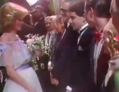 Video of Princess Diana meeting Rowan Atkinson (Mr. Bean) in 1984