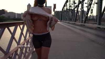 New Video just dropped on Patreon! 34+ minutes of flashing strangers around town :)