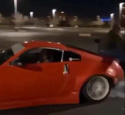 Stupid guy thinks the spoiler is indestructible