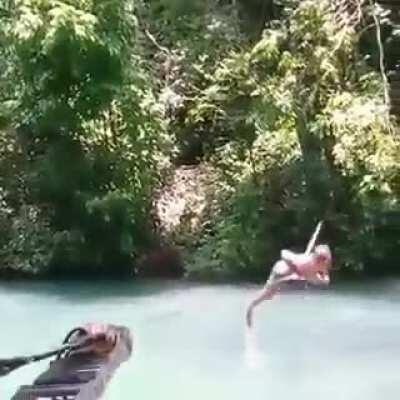 Somebody help her, I think she`s stuck.