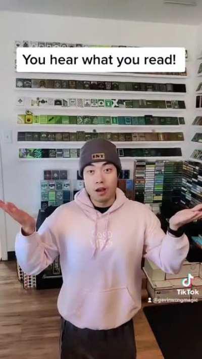 The eyes can fool the ears?