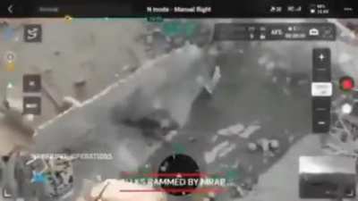 Pakistani MRAP crushing a Taliban Khwarji (Raming Speed)