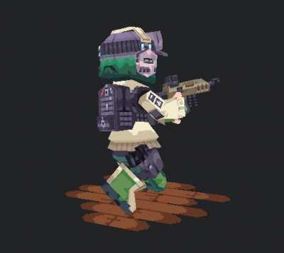 I 3D modelled & animated a retro/lowpoly Ela!