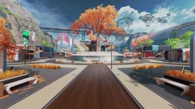 My game glitched out and gave me this sick Autumn Estates screensaver