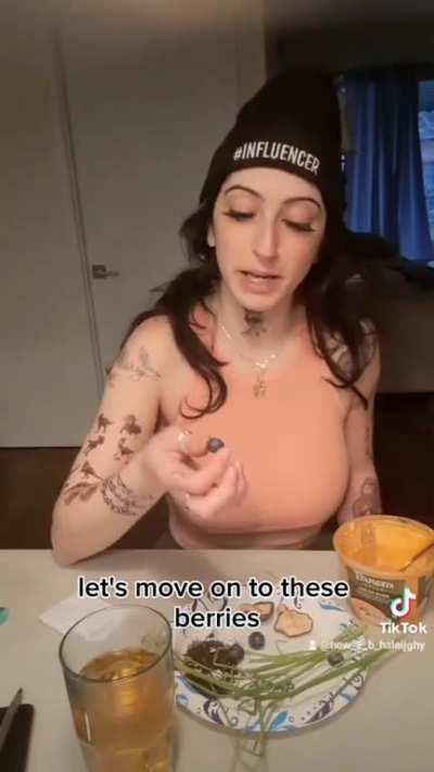 influencer does organic mukbang