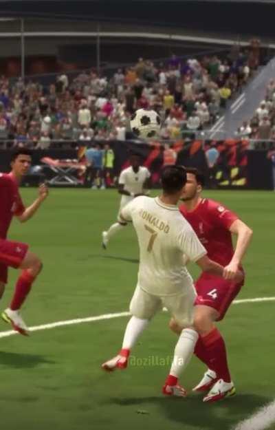 [FIFA 22] Say what you want about FIFA but really has some impressive ball and player physics