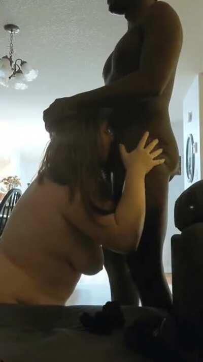 My bull making much better use of my mouth than my boyfriend ever does 😈