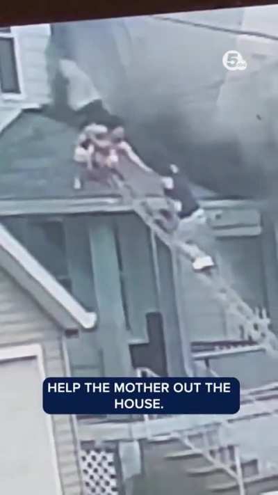 16-year old boy helped a woman escape with her 10-month-old and 7-year-old from a burning house