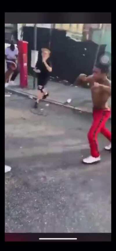 They both have some weird fighting poses