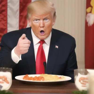 Trump explains why shrimp can't fry rice