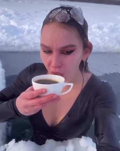 Blursed morning swim