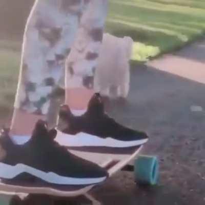 Nobody breaking his stride