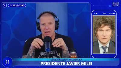 Javier Milei contó que tiene preparado un paper junto a Demian Reidel que 