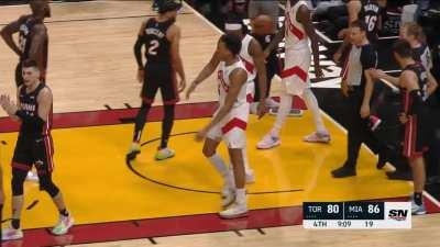 [Highlight] Scottie Barnes goes coast to coast and throws it down at full speed