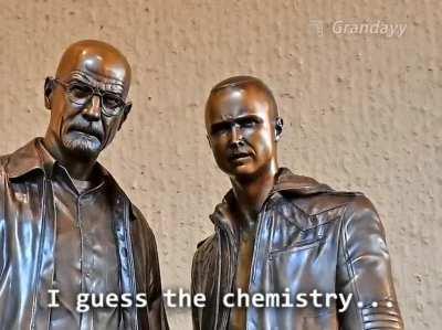 JESSE WE HAVE BEEN TRANSFORMED INTO INANIMATE BRONZE STATUES