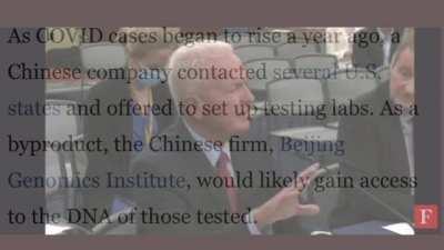 Imagine lining up for hours while symptomless to test for a virus that’s indistinguishable to the common cold, only to hand your DNA sequence to the Beijing Genomics Institute. How can people be this naive. This is beyond disturbing to hear how this absur