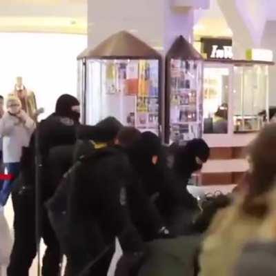 In St Petersburg a Russian military choir gets obliterated by police for singing a Soviet-era song about peace