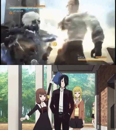 Nanomachines, girl! They harden in response to psychological trauma! You can't hurt me, Miko!