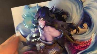 Shadowbox of Ahri, the Nine-Tailed Fox / Handmade with inkjet photo paper / May 15, 2020 /