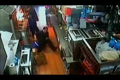 WCGW if I reach over a bucket of hot grease?