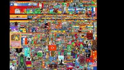 Official r/place canvas timelapse: day 5