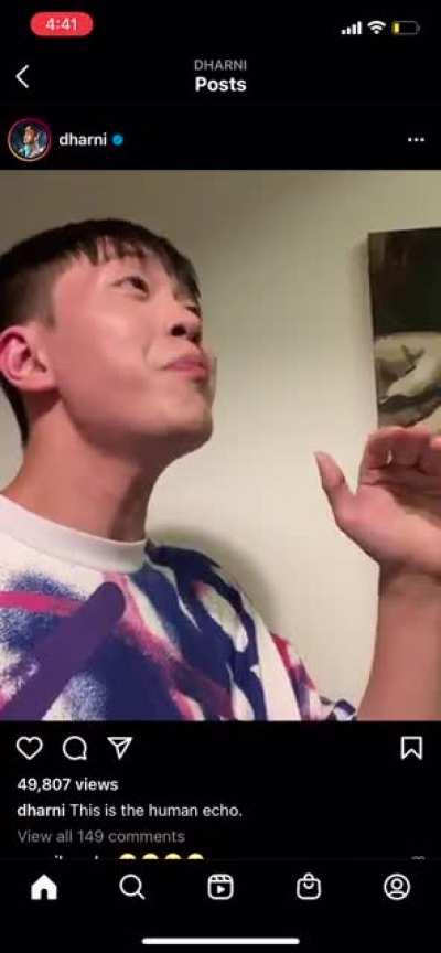 Ever hear of the human echo?