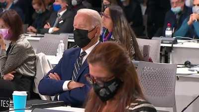 This video perfectly sums up humanities reaction to the climate crisis. All our leaders are asleep at the wheel. Even at a global climate conference.