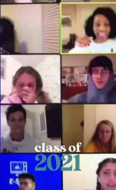 forgetting to turn off the webcam in class