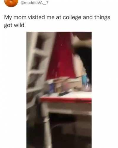 Mom just wanted to party