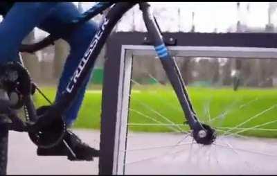 Bike with square wheels