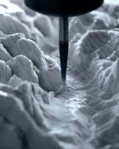 [OC] Turning USGS LiDAR data of Zion National Park into sculpture...then flying through it 🚁