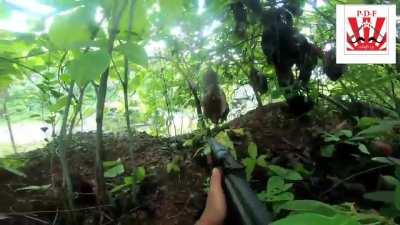 Anti-Junta forces ambush a Myanmar Army supply convoy in Kyaikto, Mon State. The convoy was transporting fuel and ammo for the battles in Waw Lay.