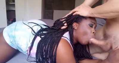 I love gagging on white cock