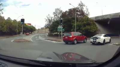 Idiot Mustang Driver. ( Not my video)