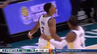 [Highlight] Jordan Poole Scores 9 Points in 33 Seconds Against Pistons
