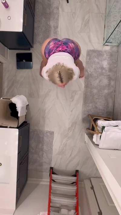 Look at the way that butt swallows those boy shorts.