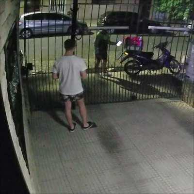 WCGW Opening your delivery bag near a ditch