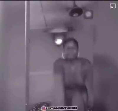 Trying to dance with ceiling fan on