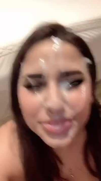 Imagine busting on her beautiful face