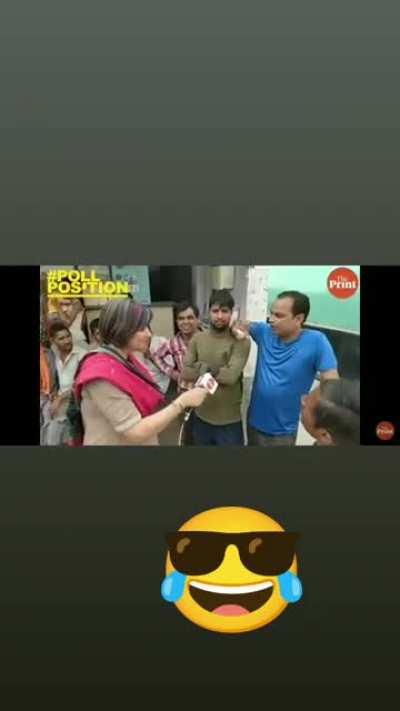 Based UPwale, apt reply to rang birange baalo waali journalist