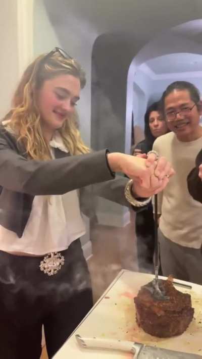 A steak brander for Lizzy's boyfriend