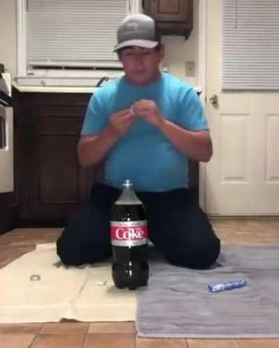 WCGW Trying to drink a soda explosion