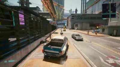 When you hit a car so hard it changes the weather