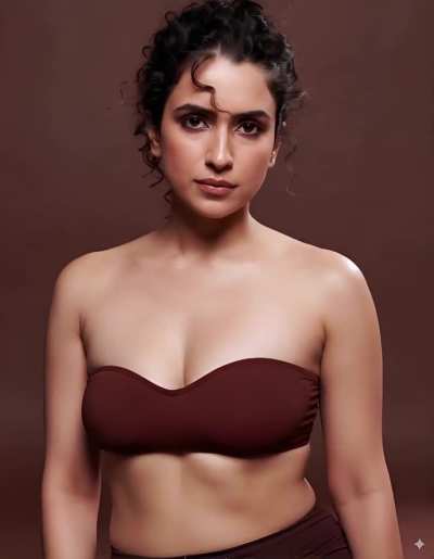 Sanya Malhotra For a photoshoot