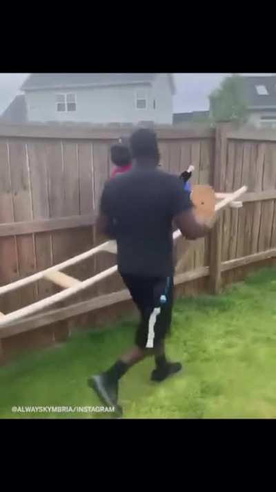 Grandpa built his grandson a mini roller coaster during the quarantine