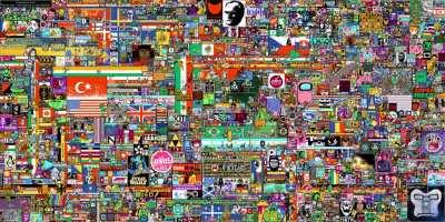 24 Hours of expanded r/Place animated