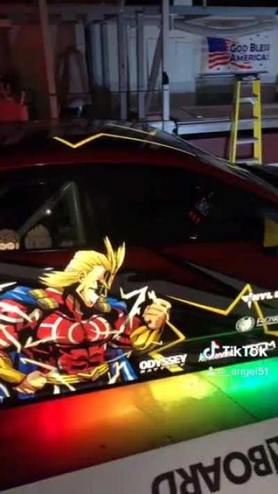 Reflective All might Subaru WRX !