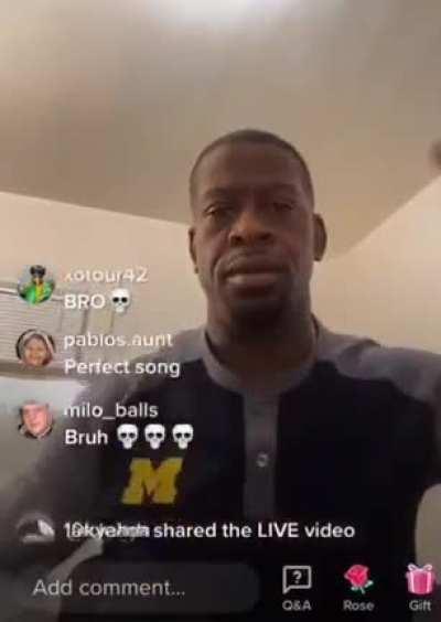 he can’t breathe💀