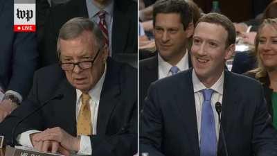 Awkward Zuckerbot staredown