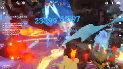 22 second clear of Abyss 12-3-1 with Keqing and friends